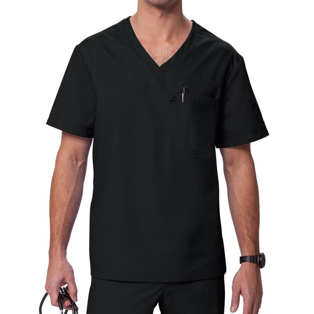 Men's Orange Standard Medical Scrub Top
